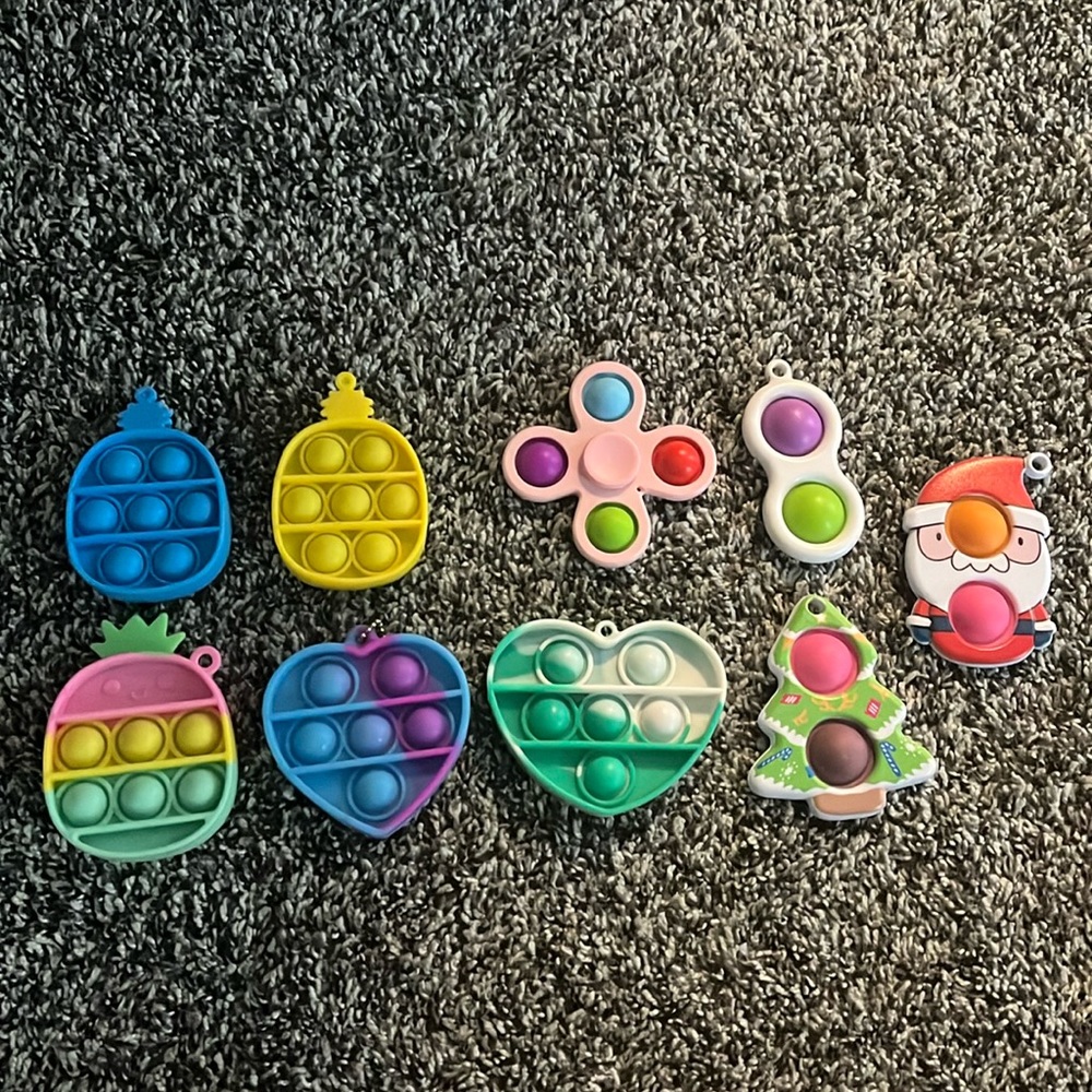 Colorful fidget toys